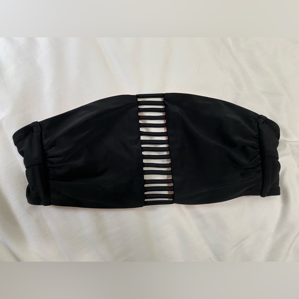Black bathing suit top
